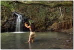 Ipu image of hula dancer in pool