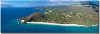 "Big and Little Beach" in south Maui Aerial by Shayla Middleton Big and Little Beach