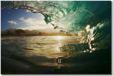 "Crystal Cavern" Big Beach wave by Mark Middleton Crystal Cavern