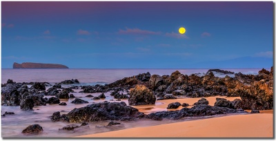 "Molokini Moon" by Shayla in Makena Maui Molokini Moon image