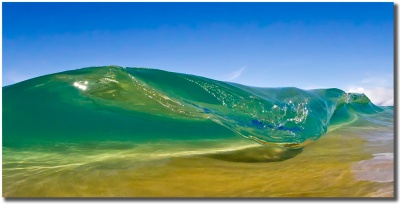 "Tranquility" beautiful great glassy wave coming ashore in south Maui by Mark Middleton Tranquility