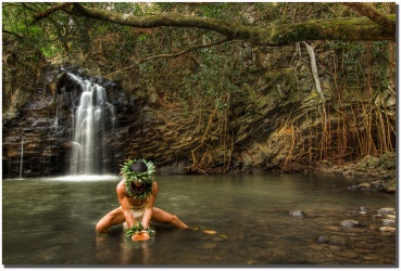 "Wai" by Shayla Middleton "Wai" Kawika at Twin Falls Maui