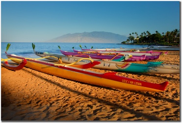 "Wailea Canoes" by Mark Middleton Wailea Canoes